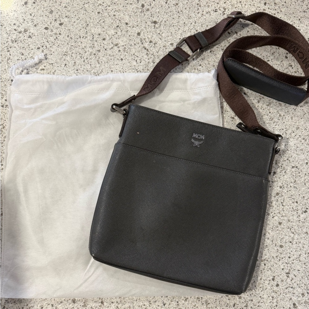 MCM Black and Brown Crossbody Bag